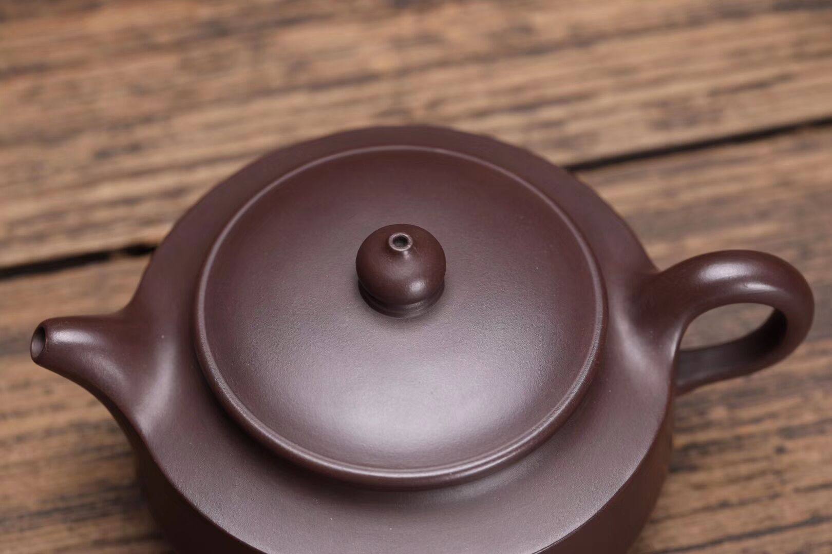 宜兴紫砂茶壶纯全手工茶具正品原矿紫泥王红娟制汉中壶330毫升