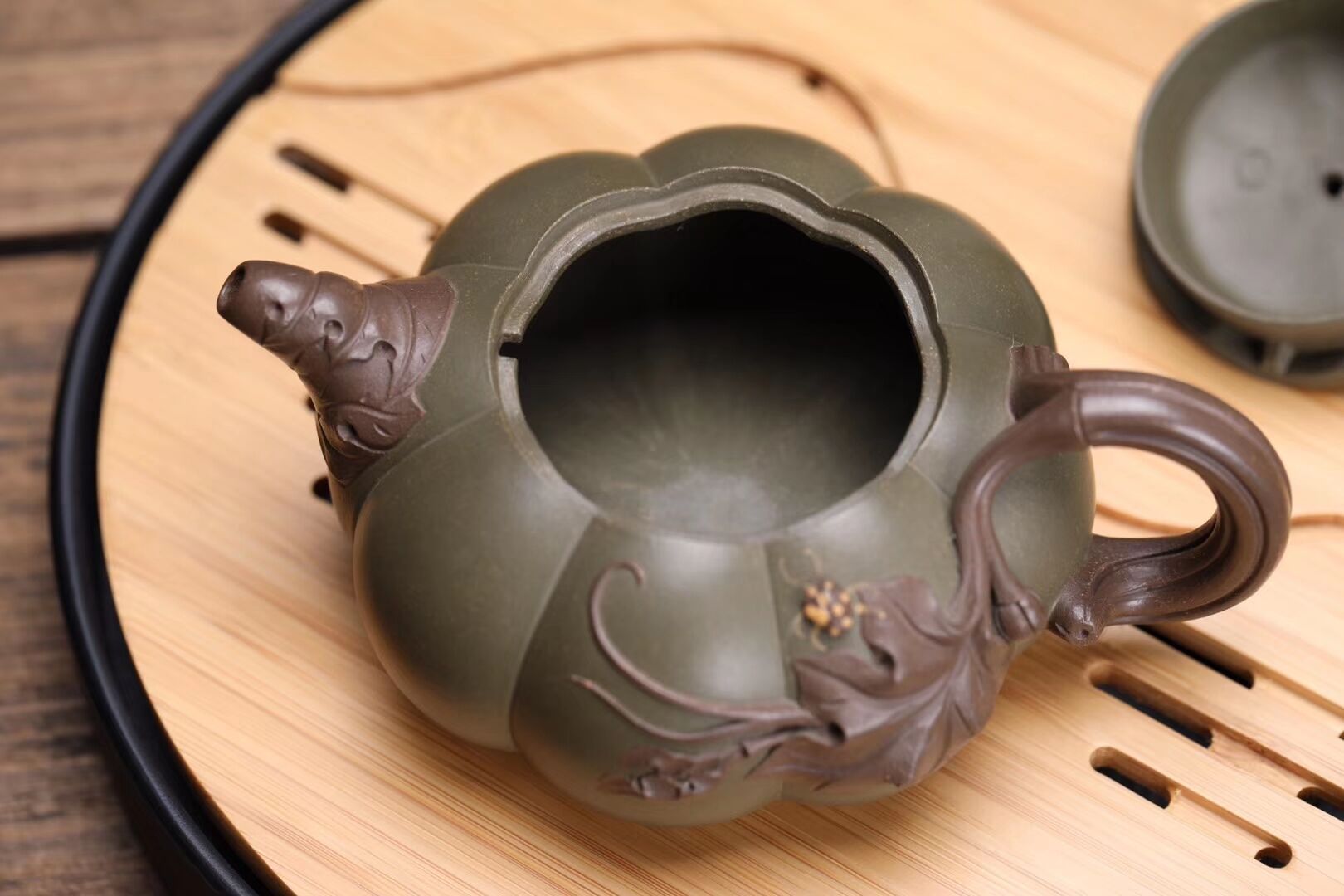 宜兴紫砂茶壶全纯手工茶具名家正品原矿绿泥紫泥王红娟双色南瓜壶