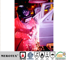 Electric welding flame retardant fabric electric welding fire resistant cloth national security mandatory certification 260g flame retardant welding clothing fabric