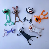 Nine Woomi Orange Creativity 3D Three-dimensional Animal Bookmark PVC Cute Cartoon Fancy to Blame Bookmark Gift