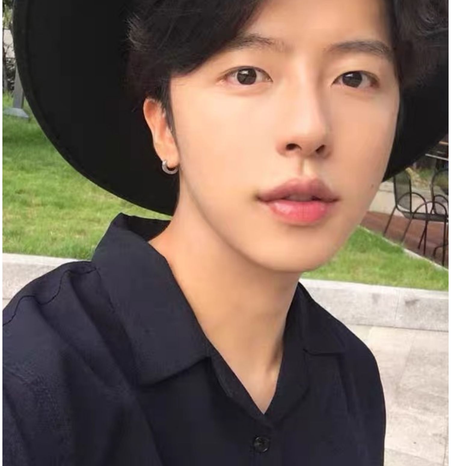 假发男短发中分刘海逼真蓬松短直发韩版帅气短卷发男生日常全头套