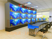 Monitor TV wall landing cabinet manufacturer customized 46 inch 49 inch 55 inch seamless splicing screen thickness monitor