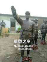 Chairman Maos figure bronze sculpture of the Red Armys Eighth Route Army New Fourth Army Red Culture Memorial Hall figure bronze sculpture
