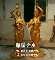 Spot glass fiber reinforced plastic bright goddess sculpture Western figure lamp God hotel bathing Community Park fortune ornaments