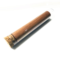 Portable cigar moisturizing tube built in Spanish cedar wood