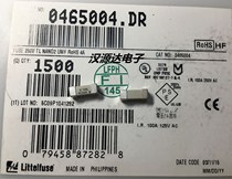 0465004 DR LF T4AL AC250V 4A 250VAC 4 5X12MM LIT SMD FUSE