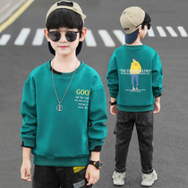 Boys' t-shirts and long sleeves 2022 the new purity cotton-bottomed children's autumn clothes single tops and autumn payments