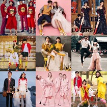 Photo studio theme clothing 2021 autumn and winter New couple theme wedding photography fashion location Street shooting clothing