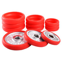 Dumbbell leather case barbell protective cover safe and silent anti-drop non-slip wear-resistant and durable detachable edge rubber sleeve