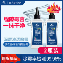2 bottles of mildew removal gel Washing machine rubber ring mildew removal Refrigerator rubber strip mildew removal Sink tile mildew removal agent