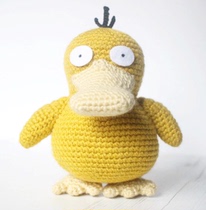319 Keda duck psyduck knitting drawing doll Chinese illustration crochet electronic drawing wool tutorial