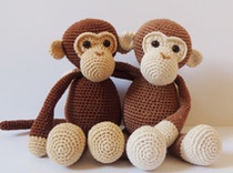 186 Monkey weaving drawing doll Chinese illustration Crochet electronic drawing Wool tutorial