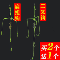 Silver carp bighead spring hook pole hook cross fork balance hook Silver carp hook Silver carp bighead special throwing rod Silver carp bighead fishing group