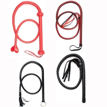 Black Love Heart-shaped Leather Props Whip Female Appliances Couple Toys Straight Whip Queen Lengthened Devil Whip