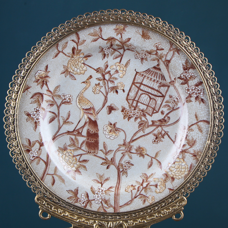 Plate decoration Plate is placed to restore ancient ways American country show blue and white porcelain example room decorates a wall hanging dish