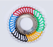 Thickened stainless steel key box circle plate buckle plate color can be marked key card storage management cabinet bracelet string
