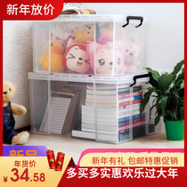 40l65l plastic storage box large transparent box thickened 45l transparent sorting box 11l single environmentally friendly 20l