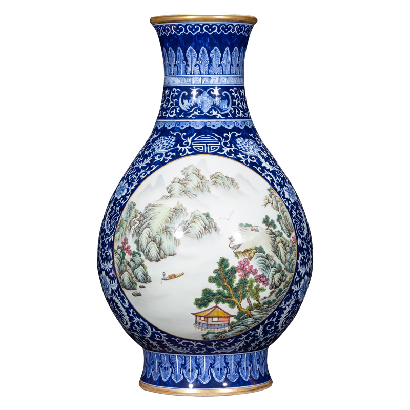 Better sealing auction archaize ceramic up with pure manual imitation the qing qianlong furnishing articles orphan works [seventy - six]