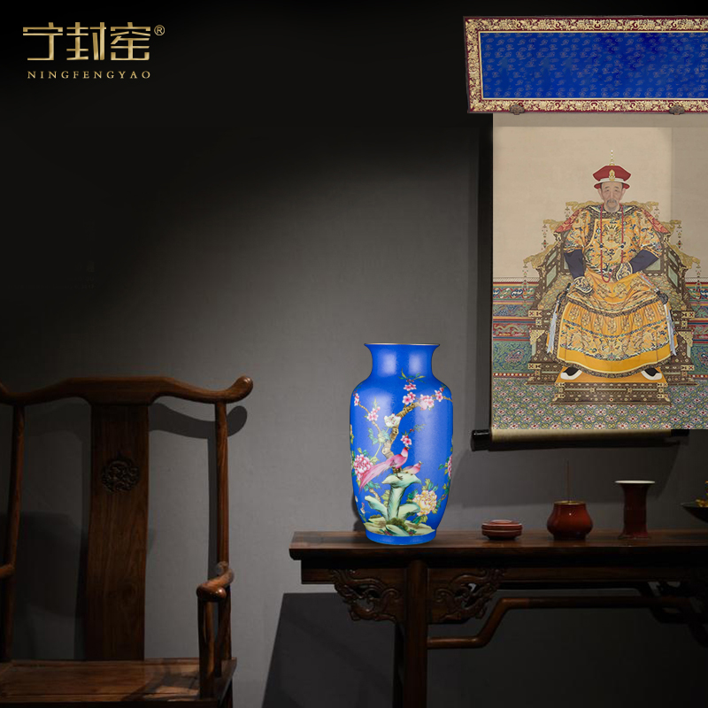 Better sealed up with enamel furnishing articles of the new Chinese style household jingdezhen ceramic vases, hand - made handicraft sitting room adornment