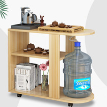 Office sofa tea table side cabinet living room mobile tea table cabinet multifunctional water dispenser rack simple bucket table