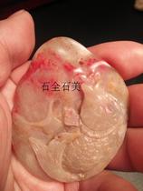 Changhui chicken blood boutique hand play year after year soft white jade frozen prosperous Collection high-grade gift JX905