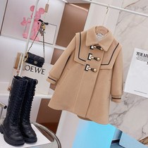 Korean girl hair coat Qiuyong new child thickened girl fashionable coat flashy Korean version of coat coat