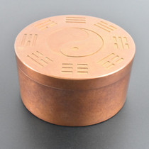 Brass twelve Zodiac turntable gossip live Time device lottery test tool pure copper crafts collection small ornaments