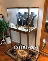 Boutique glass cabinet stainless steel jewelry display cabinet display cabinet display cabinet Beijing customized