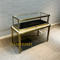 Cartier Jewelry Luxury Counter Glass Show Cabinet Stainless Steel Watch Jewelry Jade Exhibition Cabinet
