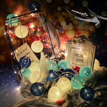 led Cotton lamp girl heart Net red ins girl room layout small color lamp string lamp bedroom decoration ball lamp photo