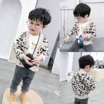 Boys baby knitted cardigan 2020 spring and autumn new boys and girls foreign style BAO WEN cotton sweater children's sweater