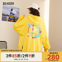 BEASTER LITTLE devil grimace sweater CASUAL loose graffiti fashion fun color printed embroidered hoodie