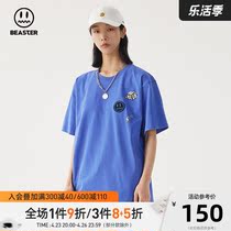 BEASTER Street Wear Jr. Devils Face Trend American Printed T-shirt Casual New Blouse