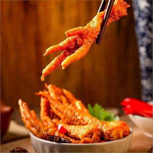 爱尝虎皮凤爪卤味熟食香辣鸡爪追剧解馋夜宵充饥小吃零食独立包装