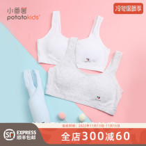 Little sweet potato childrens girls bra 2022 summer thin section one stage two stage girls seamless underwear vest
