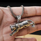 Tiger의 3 차원 호랑이 펜던트 타이거 해의 해의 해의 해의 Sterling Silver Men 's Domineering 개인 목걸이 작은 장식용 자동차 펜던트 남자 친구에게 선물 Tiger의 3 차원 호랑이 펜던트 타이거 해의 해의 해의 해의 Sterling Silver Men 's Domineering 개인 목걸이 작은 장식용 자동차 펜던트 남자 친구에게 선물