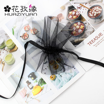 Swan Lake feathers hundred change pleated yarn flower packaging gauze rose bouquet packaging material creative packaging yarn