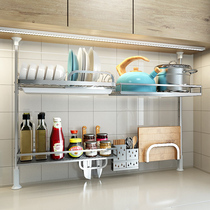 Dingtiest stand-free kitchen shelf wall hanging custom condiment seasoning rack drain dishes storage rack
