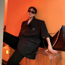 WE11DONE suit summer new high-end shoulder pad loose casual short-sleeved welldone suit for men and women