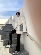 we11done suit temperature-sensitive discoloration woolen coat mens 21 autumn and winter new Korean version loose welldone suit