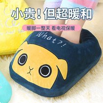 Warm foot treasure Plug-in electric warm shoes Office heater Heating cover foot pad Warm shoes sleeping feet Cold and warm foot artifact