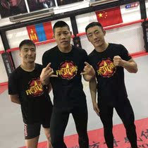 FIGHTBRO ROUND neck boxing T-shirt Fitness flag patriotic cotton T-shirt Referee CASUAL top