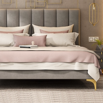 Port Style Light Extravaganza Red Bed Nordic Girl Bed Girl Brief Modern Princess Buart Bed 1 8 m Wedding Bed