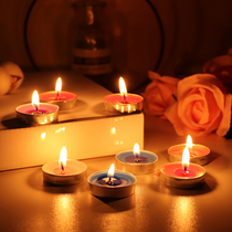 Incense Candle Creative Romantic Surprise Sue White Birthday Courted Wedding Tea Wax Hotel KTV Heating Boiled Tea Little Candle