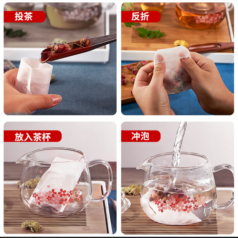 The Story of pottery and porcelain tea bag bag filtering the disposable plastic sauce fragrant tea bag tea bags gauze soup in traditional Chinese medicine