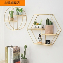 Display rack decoration crafts simple flower shelf girl heart hanging wall rack iron nail shop wall frame