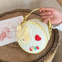 Super popular handheld round bag girls coin purse boys and girls crossbody bag childrens cute mini outdoor accessory bag