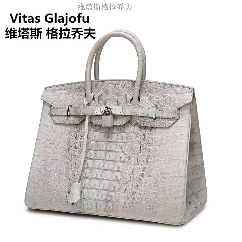 coach男包35cm Vitas Glajofu 維塔斯格拉喬夫鱷魚皮女包手提大包鉑金包35CM 男包