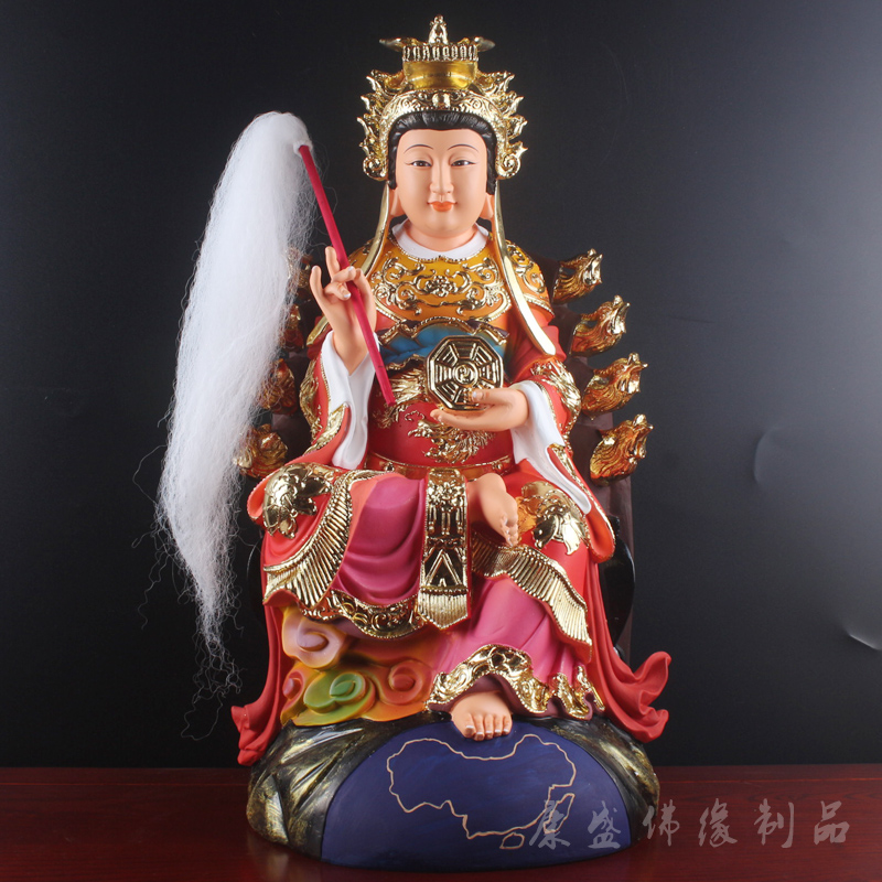 19寸地母娘娘神像九凤椅地母娘娘像地母娘娘佛像树脂精品摆件
