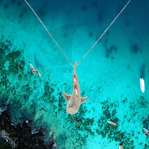 Whale shark whale S925 Sterling Silver Silver Marine life necklace diver whale pendant